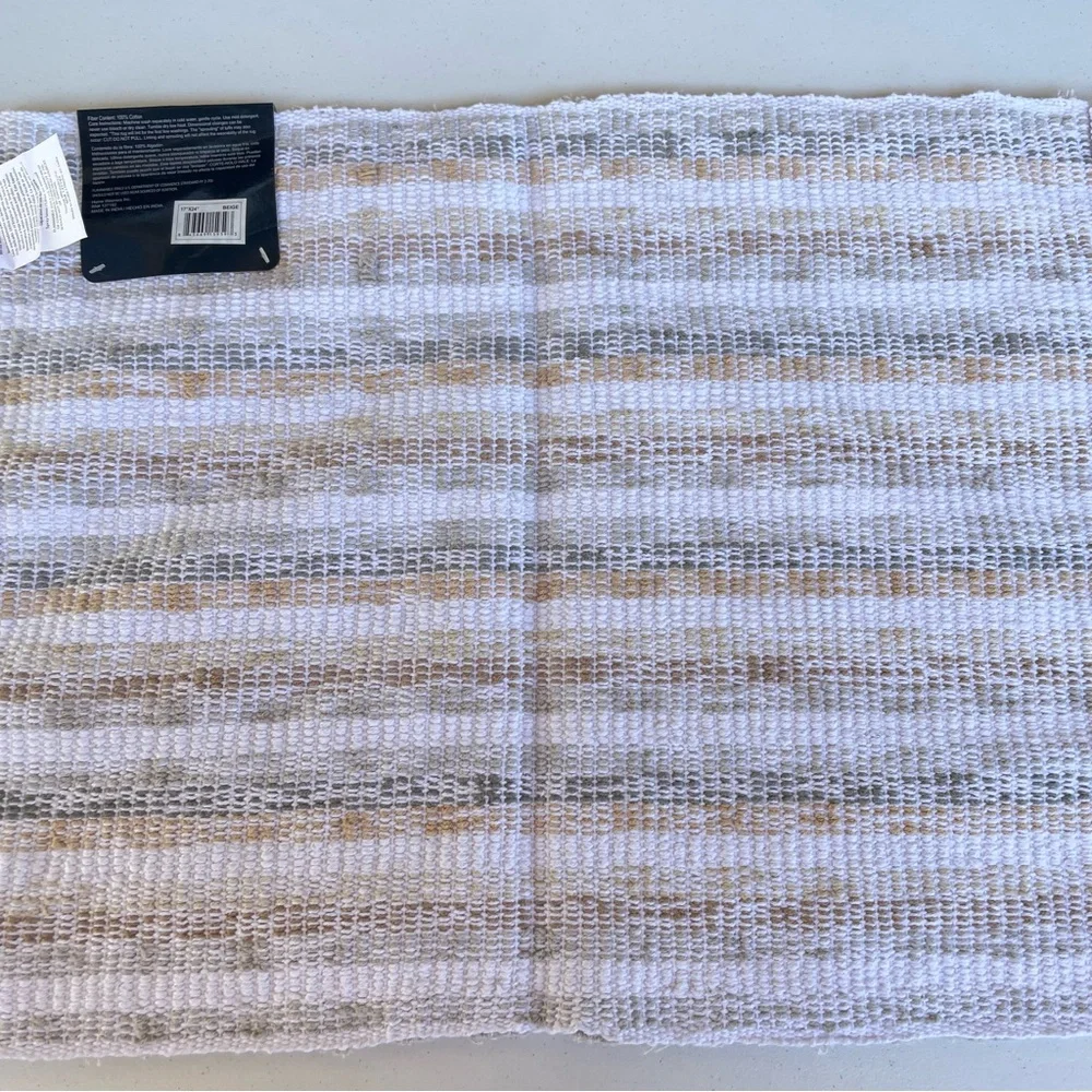 Home Weavers Inc Orion Quick Dry Rug Beige 100% 17